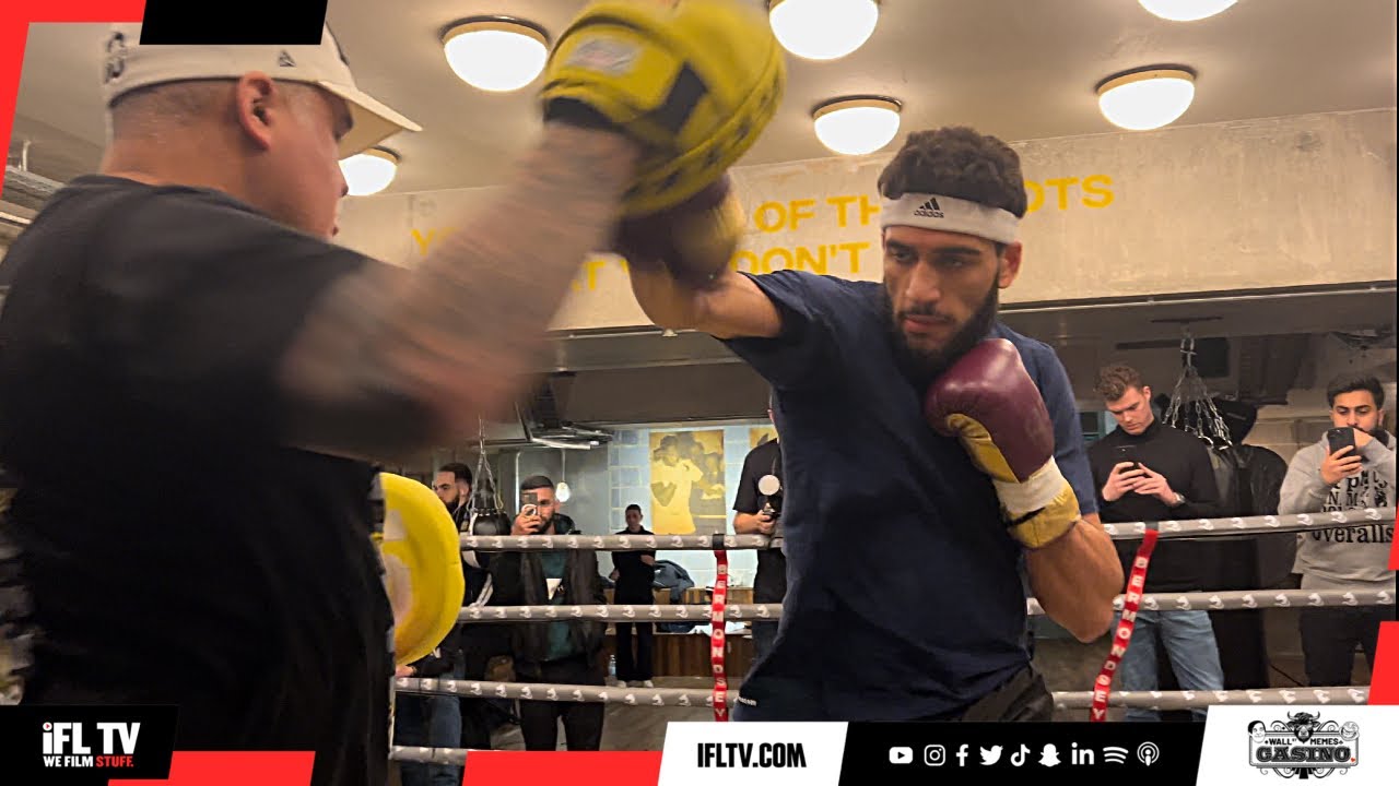 HAMZAH SHEERAZ SMASHES THE PADS BEFORE HUGE STEP UP FIGHT v LIAM WILLIAMS