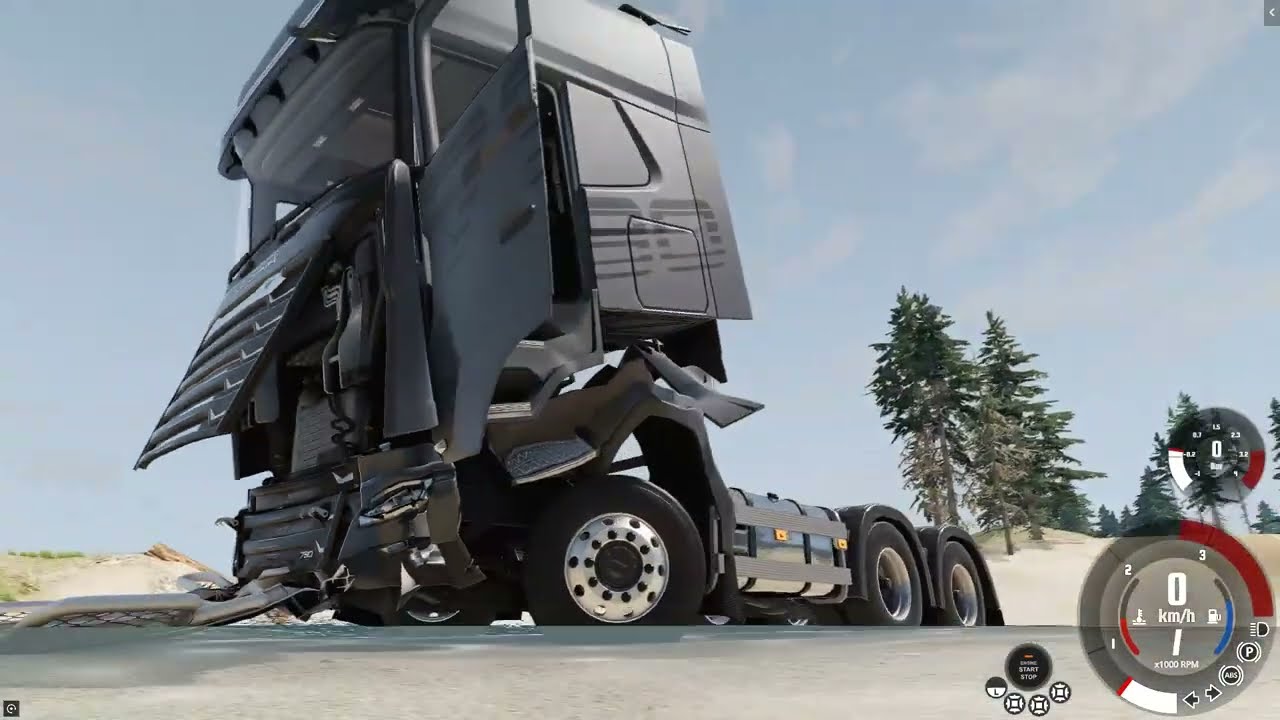 BEAMNG DRIVE Testing durability / SEGRA 6X4 / WITH ISOTANK