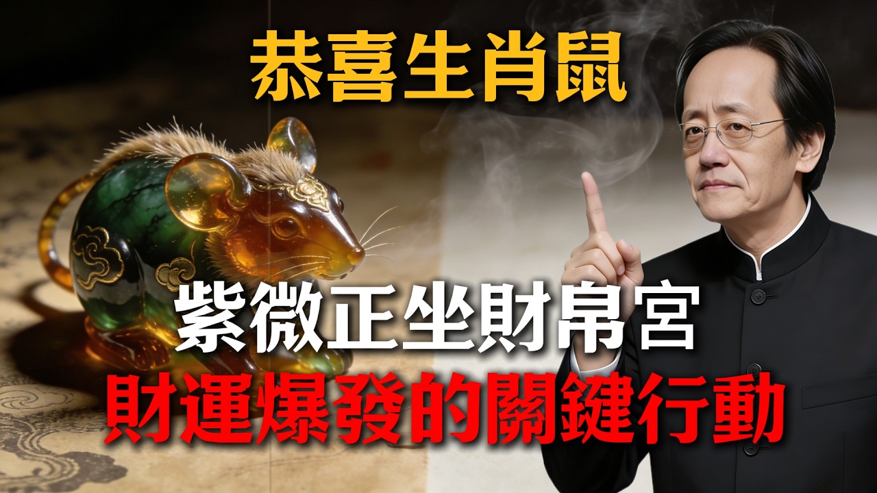 恭喜生肖鼠！2026年3月末「紫微」入命，這7天是暴富關鍵，不行動財富將擦肩而過！#倪海廈 #命理 #生肖 #運勢