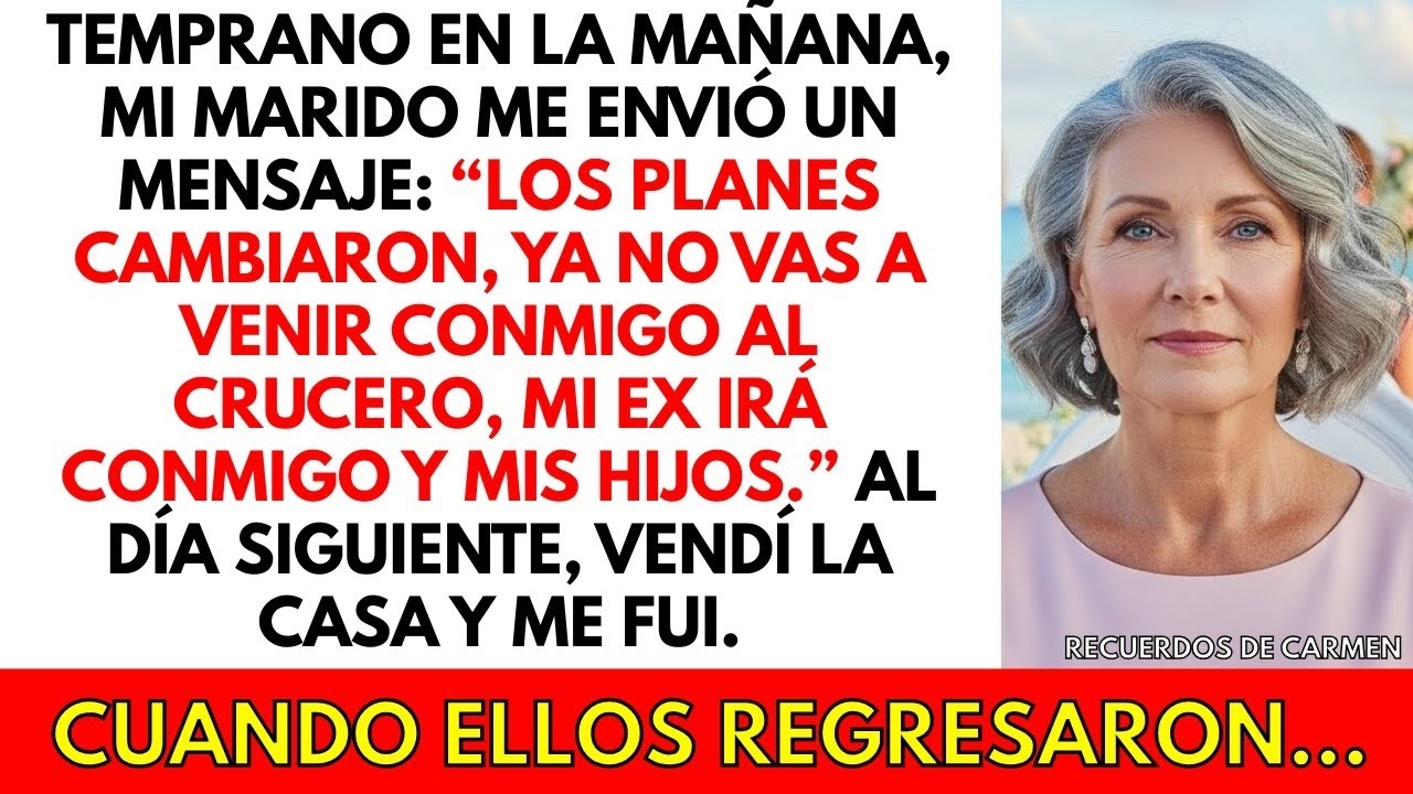 Mi esposo canceló el crucero: 