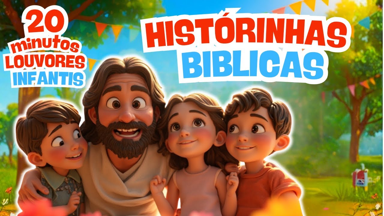 💖20 MINUTOS de Louvores Infantis BÍBLICOS Animados para Crianças - Desenho Infantil Educativos
