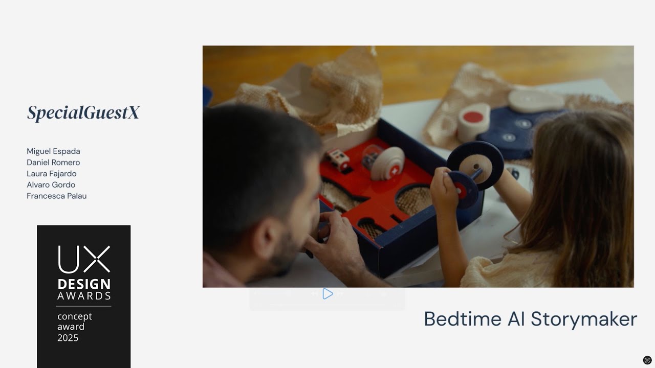 UX Design Award | Concept 2025: Bedtime AI Storymaker by SpecialGuestX / 1stAveMachine