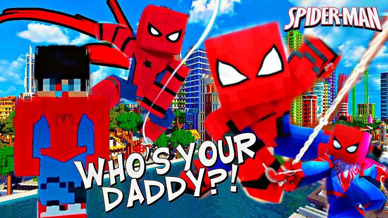 Minecraft Who's Your Daddy O Bebê Aranha (O filho do Homem-Aranha)