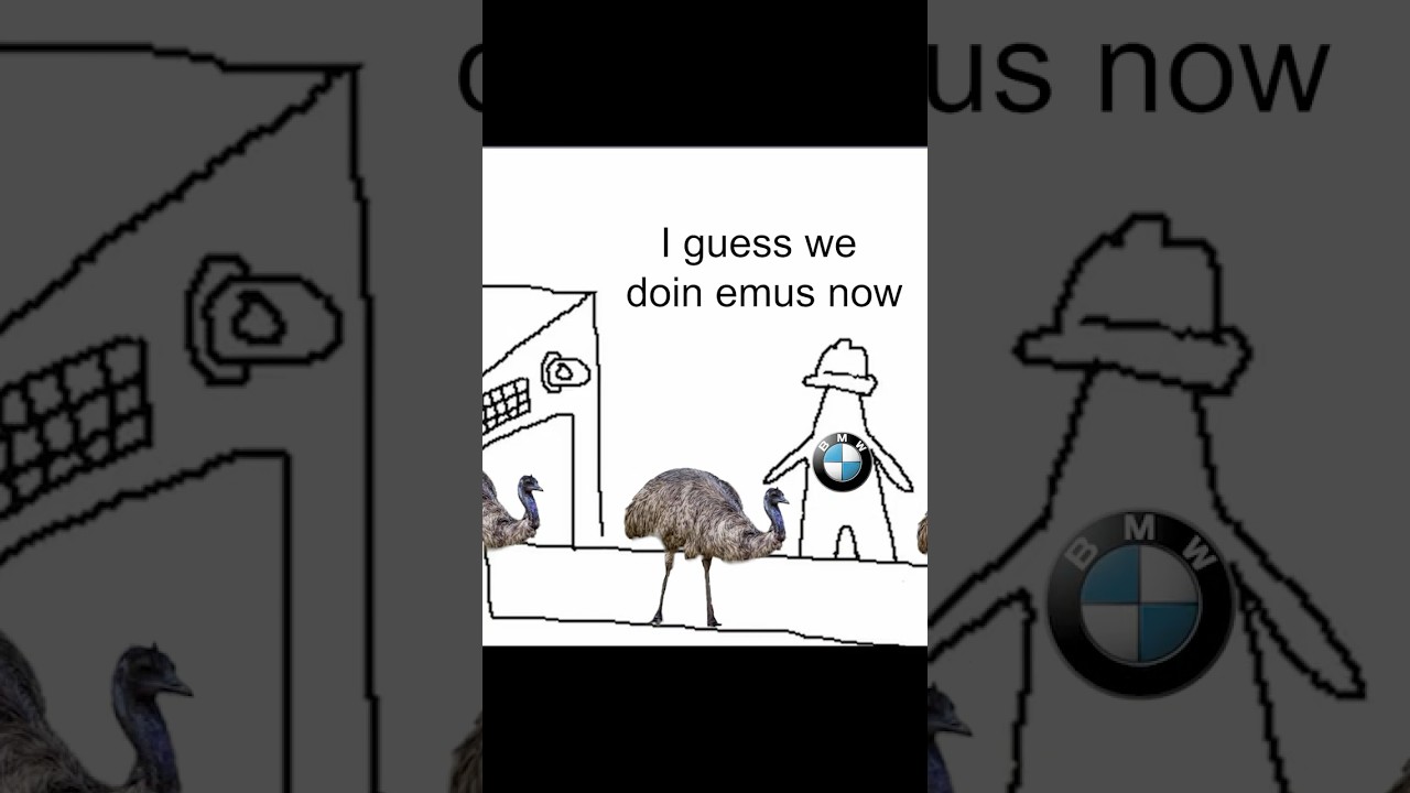 BMW has an EMU FARM?