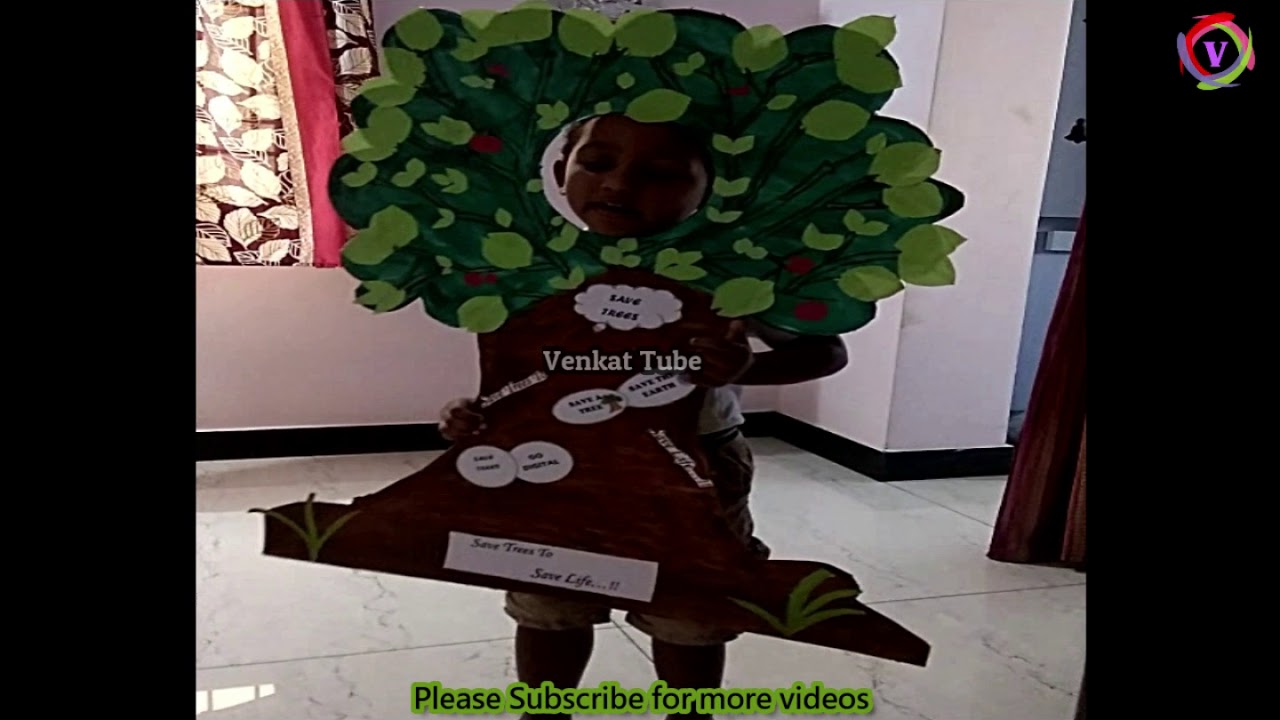 Fancy Dress Competition | Save Trees Save Earth | First Prize Winning Fancy dress Idea | Venkat Tube