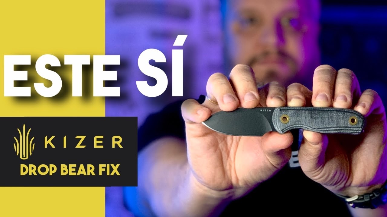 KIZER DROP BEAR FIX 🔪 El cuchillo fijo EDC que SÍ llevaría a diario. Review EDC4K