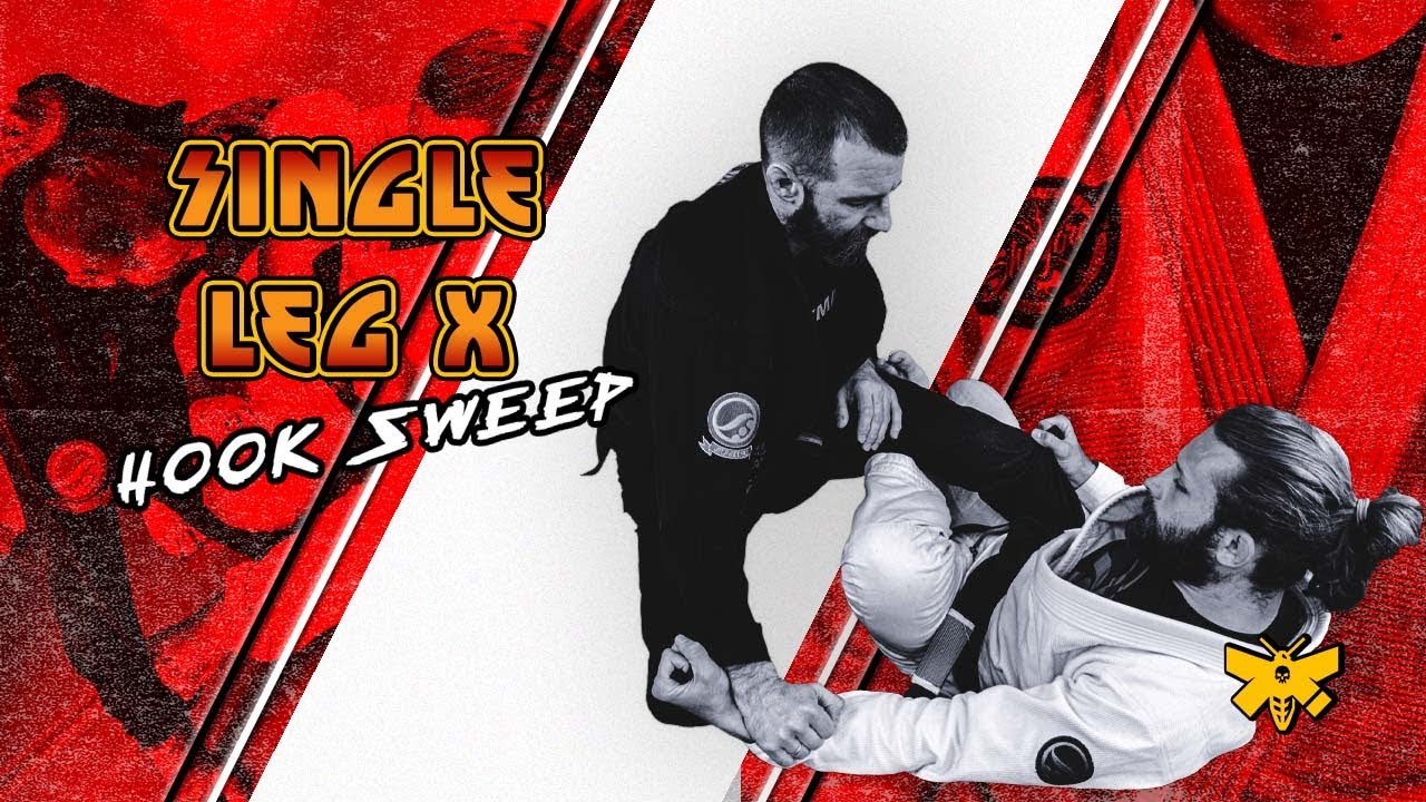 Unexpected Jiu Jitsu Sweep - Single Leg X Hook Sweep || by Adam Wardziński
