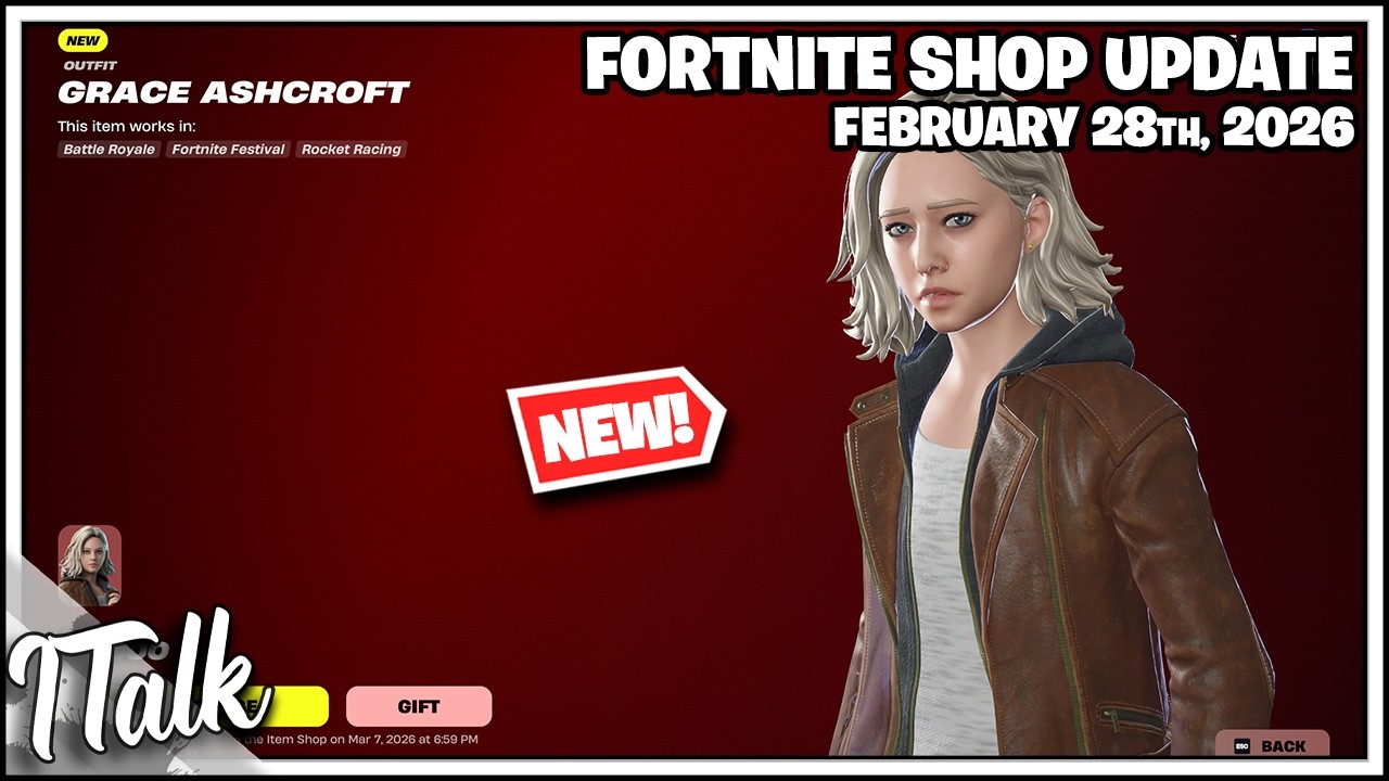 Fortnite Shop *NEW* GRACE ASHCROFT SKIN & PLAYBOI CARTI RETURNS! [February 28th, 2026]