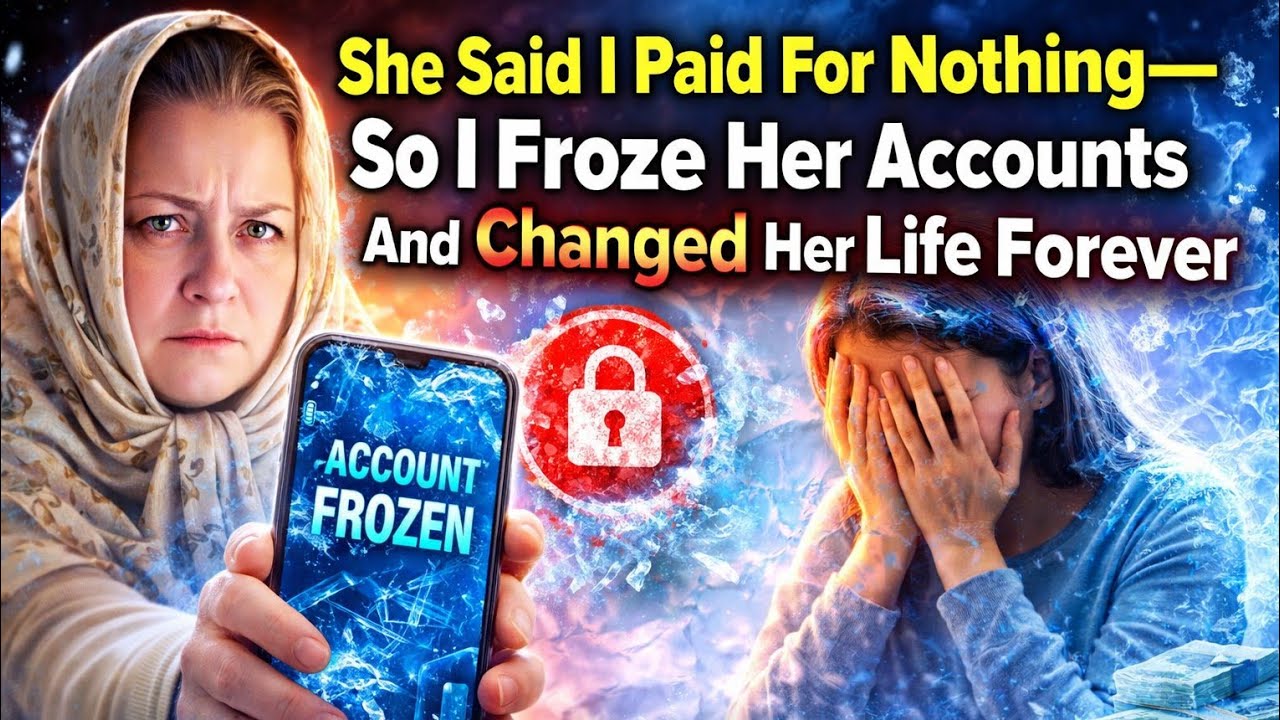 Story | She Said I Paid For Nothing—So I Froze Her Accounts And Changed Her Life Forever