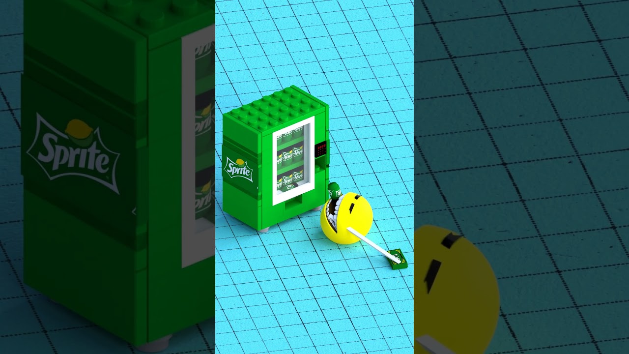 Pacman Vs Lego Soda Vending Machine 2 🤑 #lego