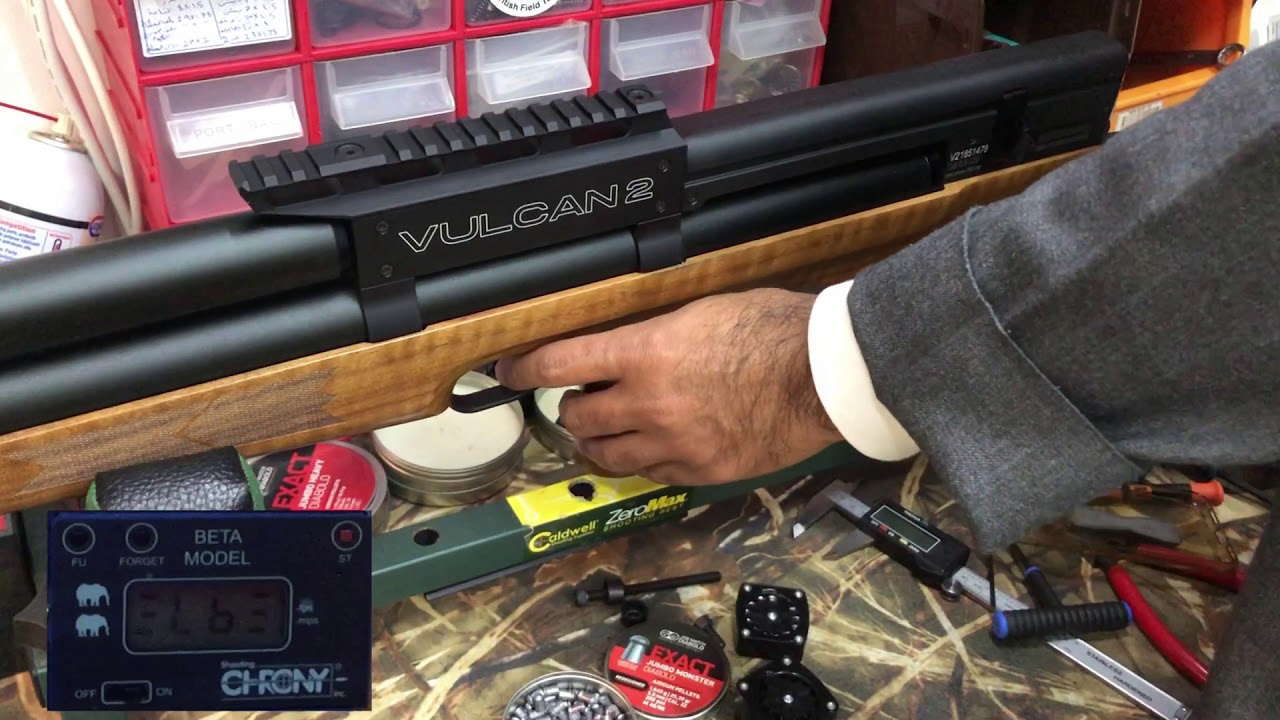 Vulcan 2 / 5.5cal -number of shots ate 65 joule (bellet teste jsb 25gr