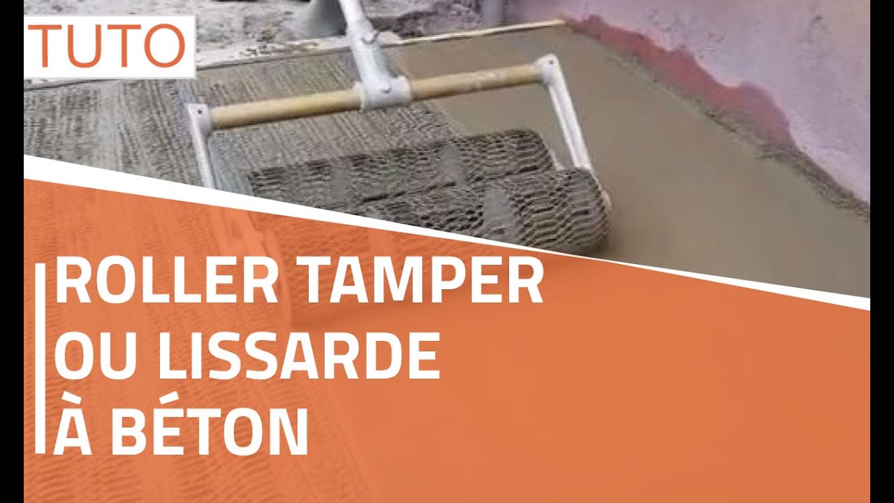 Roller tamper ou lissarde à béton