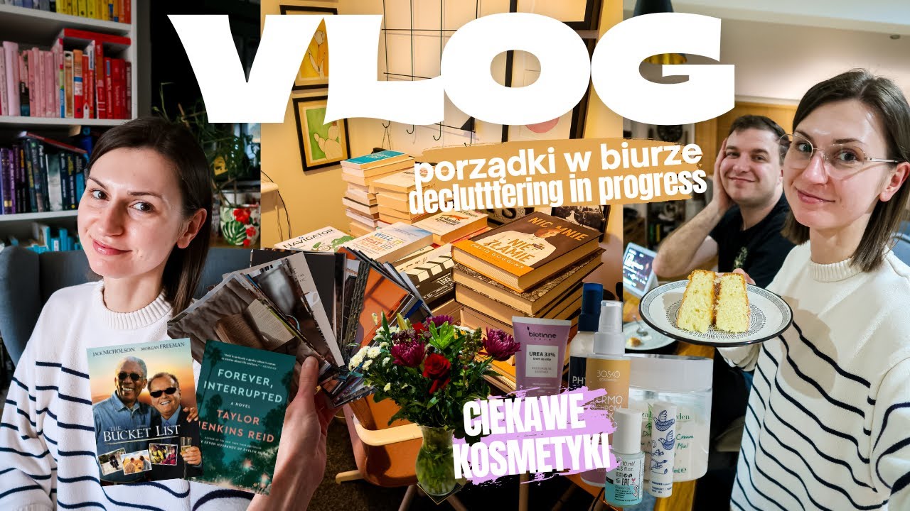 Czego boję się najbardziej? Kończę porządki w biurze, dostaliśmy ciasto i fajne kosmetyki | VLOG