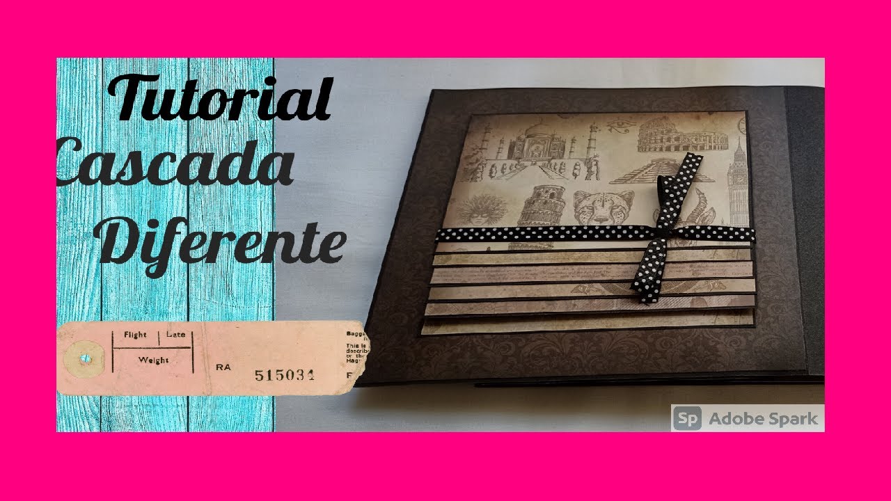 ✖️Tutorial Cascada DIFERENTE  Scrapbooking MEMORIES