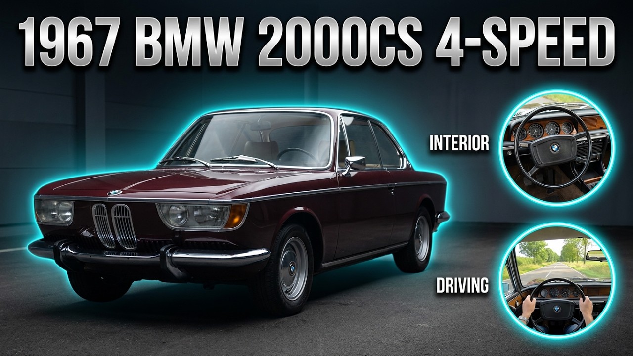1967 BMW 2000CS 4-Speed | Driving Video & Walk Around