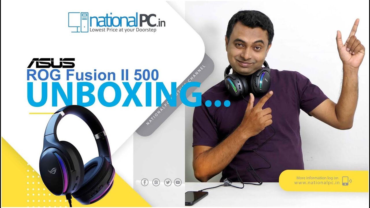 ASUS ROG Fusion II 500 RGB gaming headset review and unboxing (Hindi)