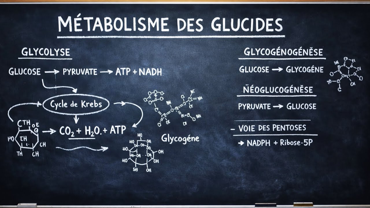 Métabolisme des glucides : Glycogénolyse et Glycolyse 