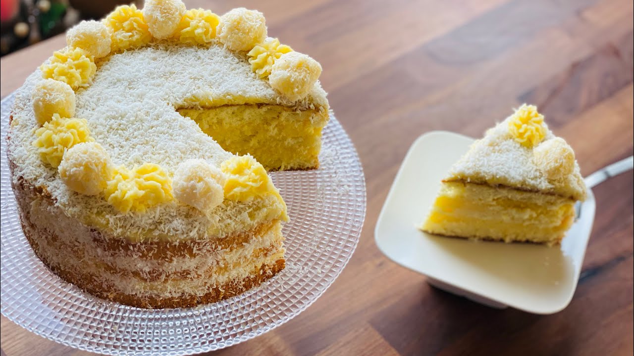 Layer Cake Façon Raffaello Coco Facile Recette