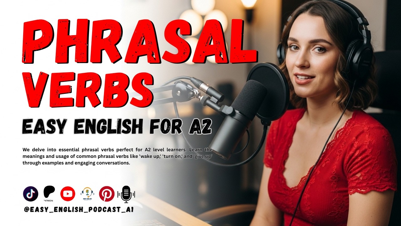 Easy English Phrasal Verbs | A2 Level | Easy English Podcast A1 🎙️