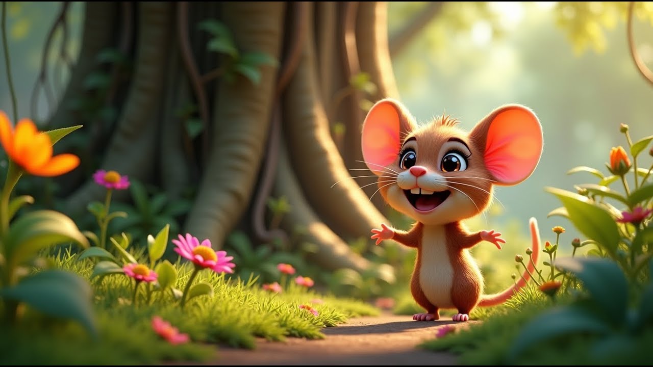 A Cute Mouse story 🐭🐰🍎...#cartoon