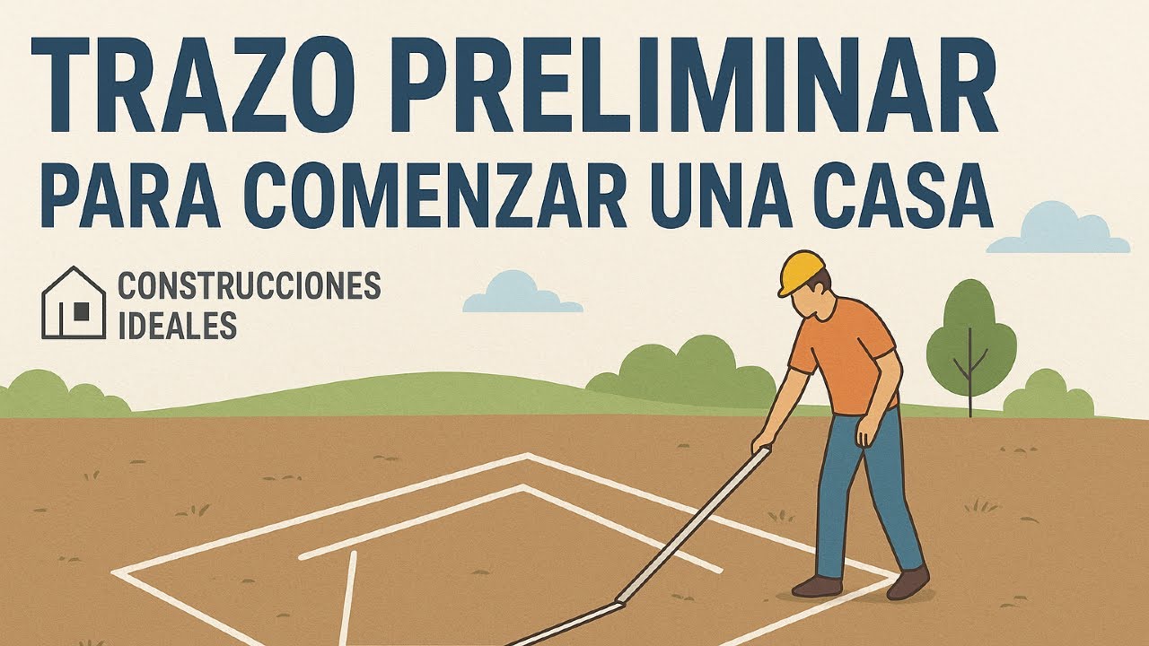 Trazo Preliminar para Comenzar una Casa | CONSTRUCCIONES IDEALES