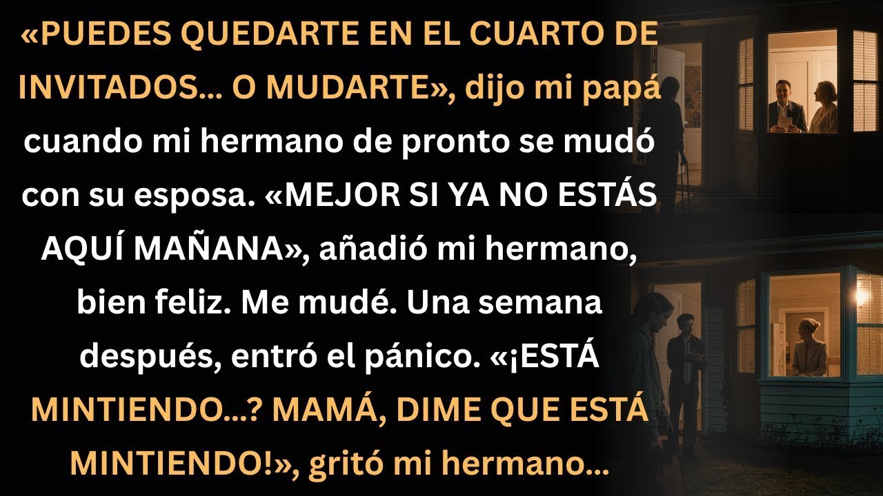 Mi familia me echó de casa… y una semana después mi hermano gritó  “¡Está mintiendo!”