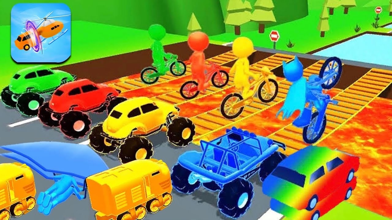 Shape Transform 🚗🏃‍♂️🚲🚦All Levels Gameplay Walkthrough Android,ios New Update Ep 1184