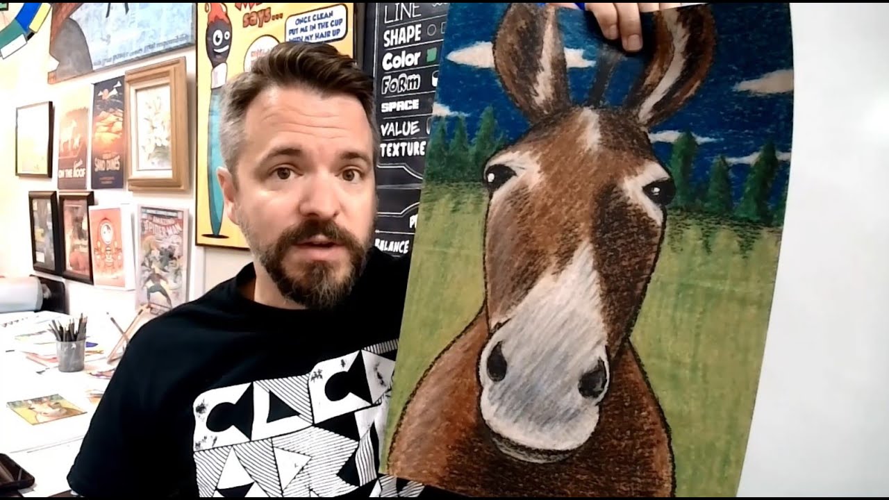 Donkey Face - A Step-by-Step Drawing Lesson