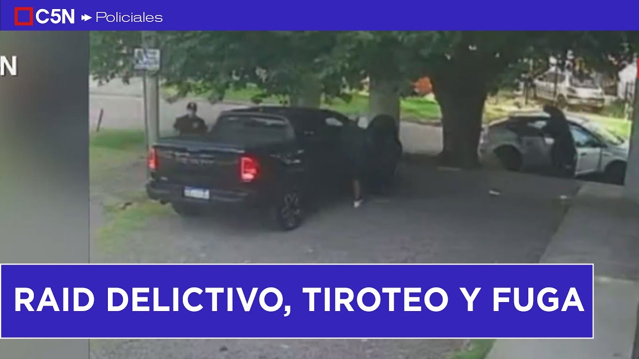RAID DELICTIVO, TIROTEO y FUGA: los DELINCUENTES CONTINÚAN PRÓFUGOS