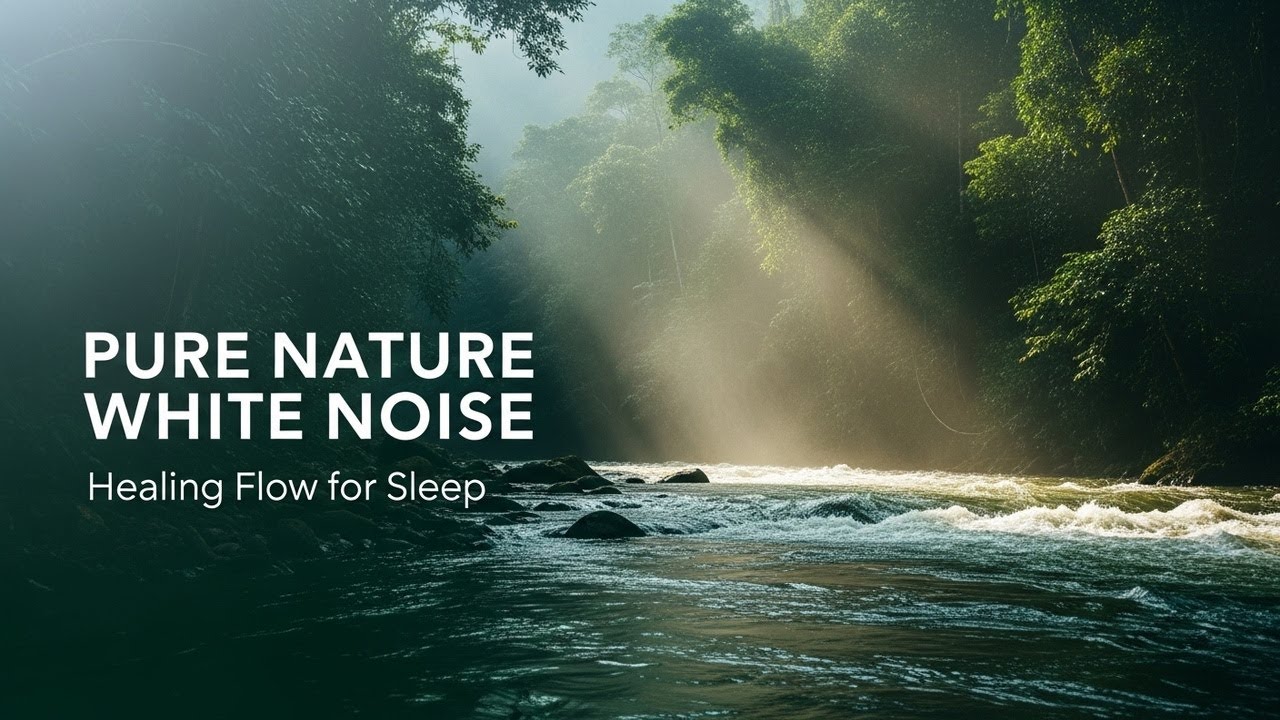 Healing Forest Ambience with Flowing River Sounds for Sleep Study Meditation and Inner Peace