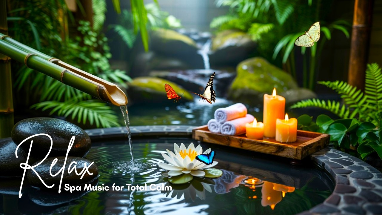 Healing Zen Spa Music 🍃 | Mori no Shizuka – Relaxing Piano & Forest Water Flow
