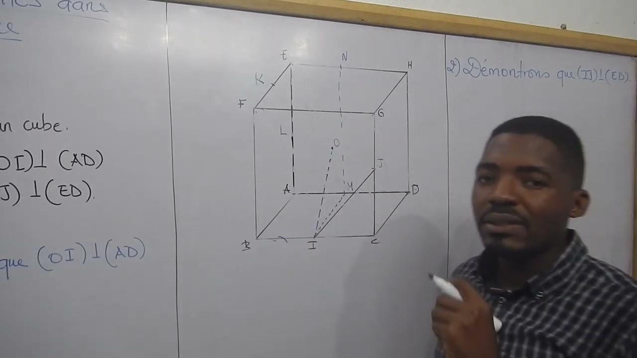 Montrer que deux droites sont orthogonales
