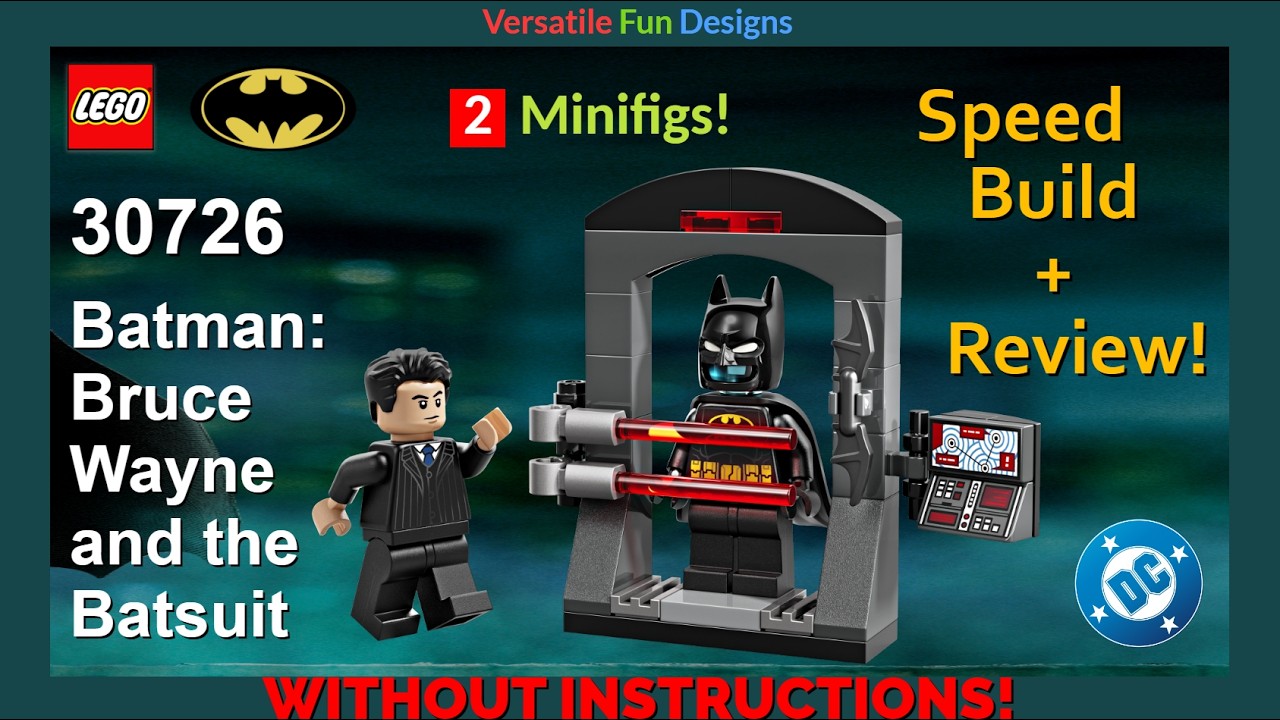 🦇 LEGO DC Batman Bruce Wayne and the Batsuit 30726 paper bag Review/Speed Build Without Instructions
