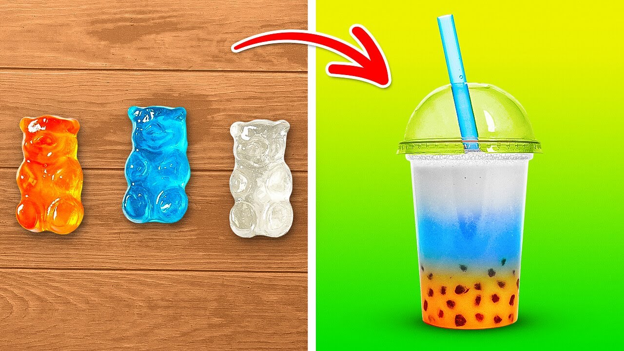 РЕЦЕПТЫ РАДУЖНЫХ НАПИТКОВ И КРАСОЧНЫЕ УКРАШЕНИЯ ДЛЯ ЕДЫ 🍹