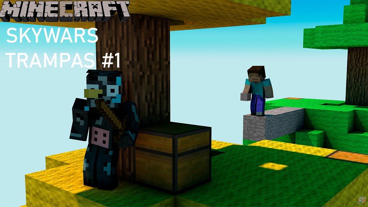 TRAMPA EN SKYWARS SIN MOVERME | MINECRAFT TROLL #1