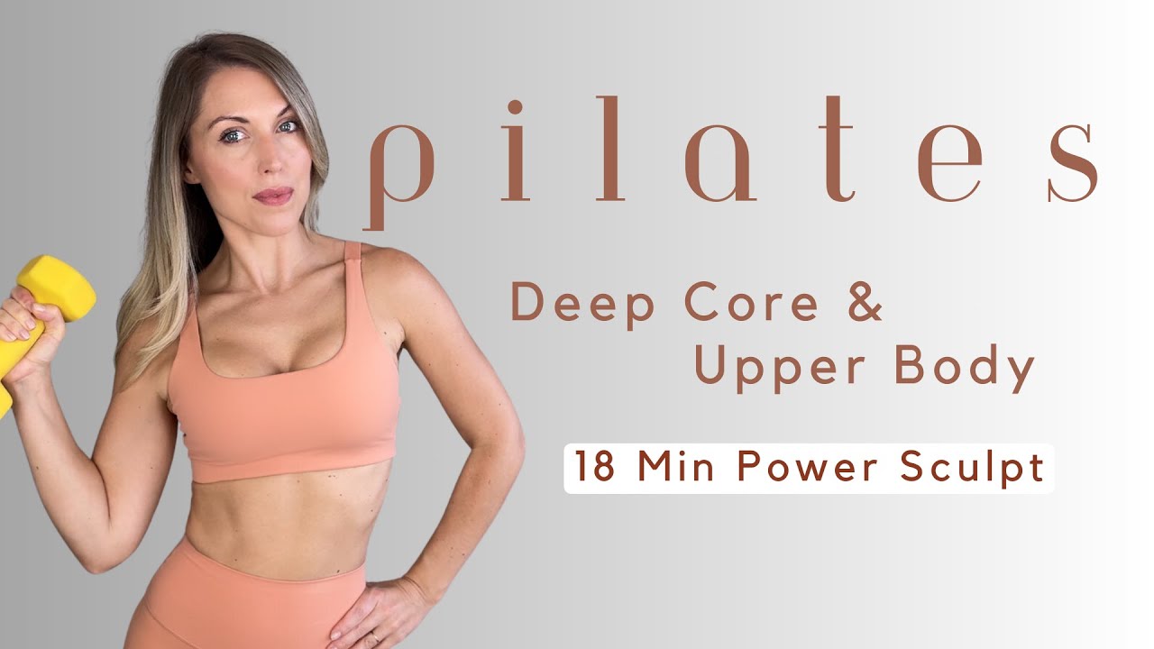 18-Min Deep Core & Upper Body Workout | Single Dumbbell Pilates Strength Routine