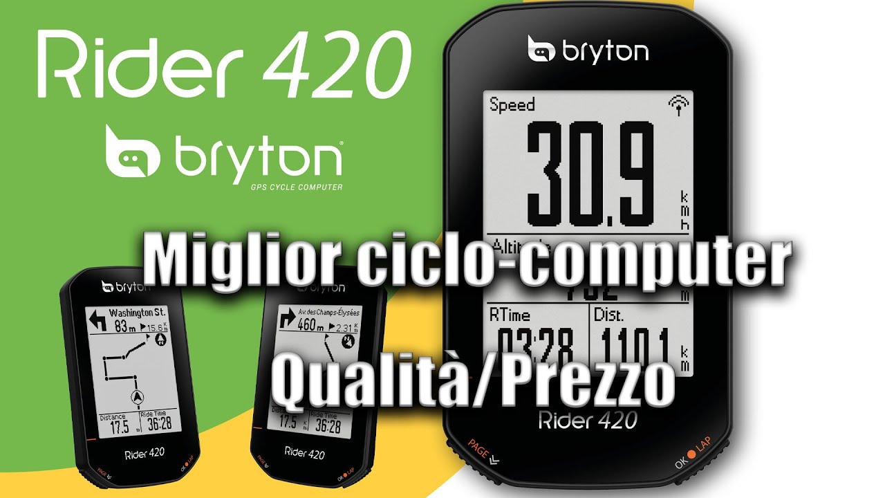 BRYTON RIDER 420!! Miglior ciclo-computer Qualità/Prezzo!!