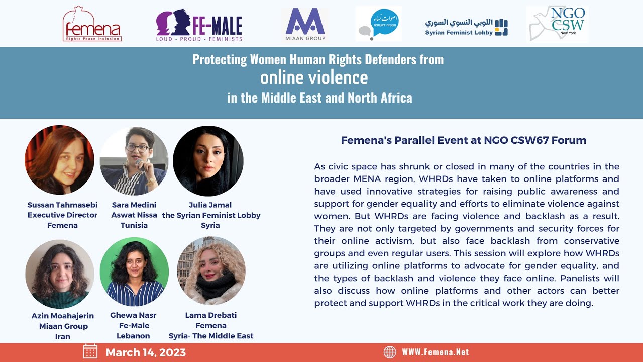 Protecting Women Human Rights Defenders from online violence