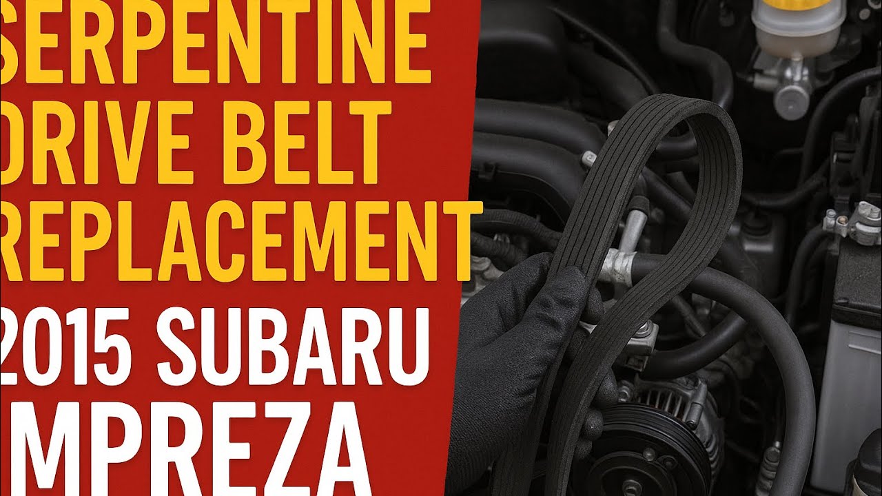 How to Replace Serpentine Belt on a 2015 Subaru Impreza | Step-by-Step DIY Guide 🔧🚗