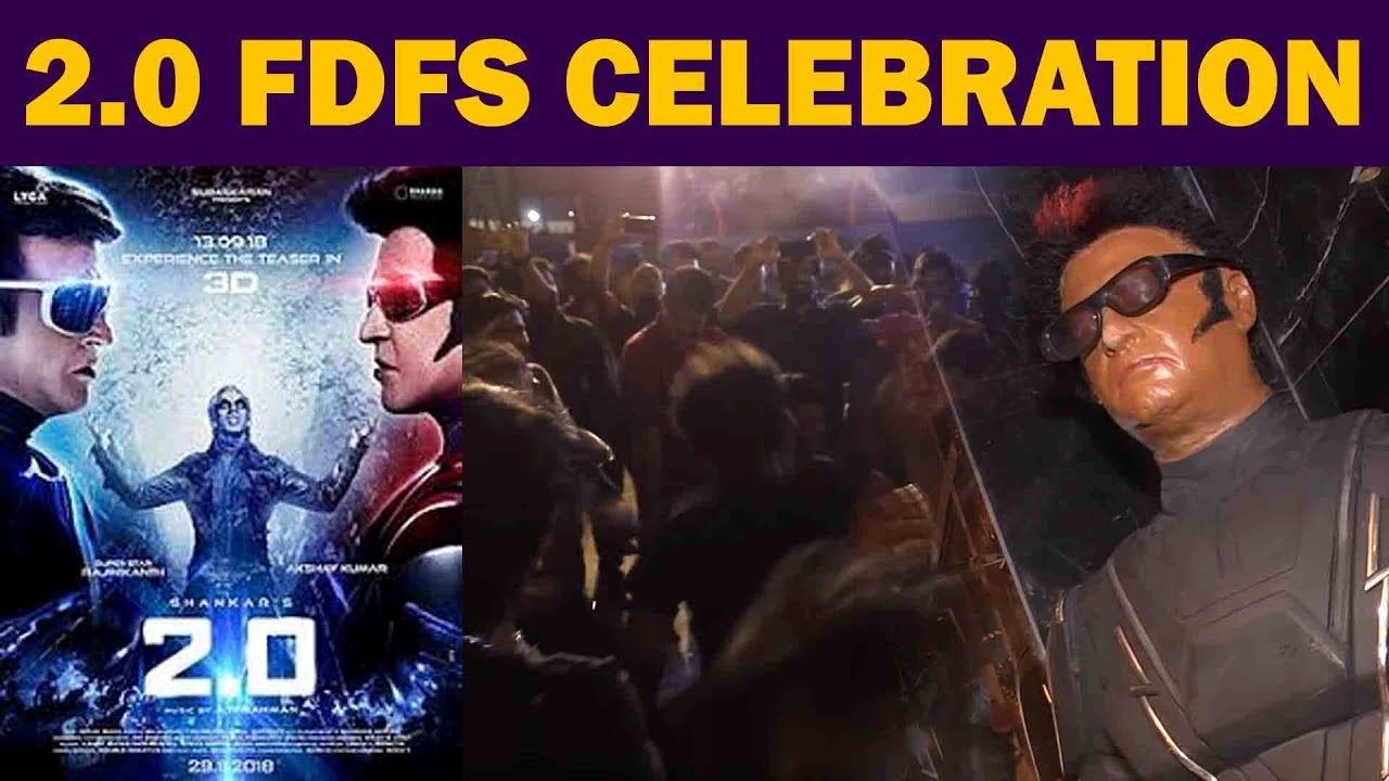 2.0 FDFS CELEBRATION #Rajini #2PointO #SuperStar #RajiniFans #2Point0FDFS  #2pointFansCelebration