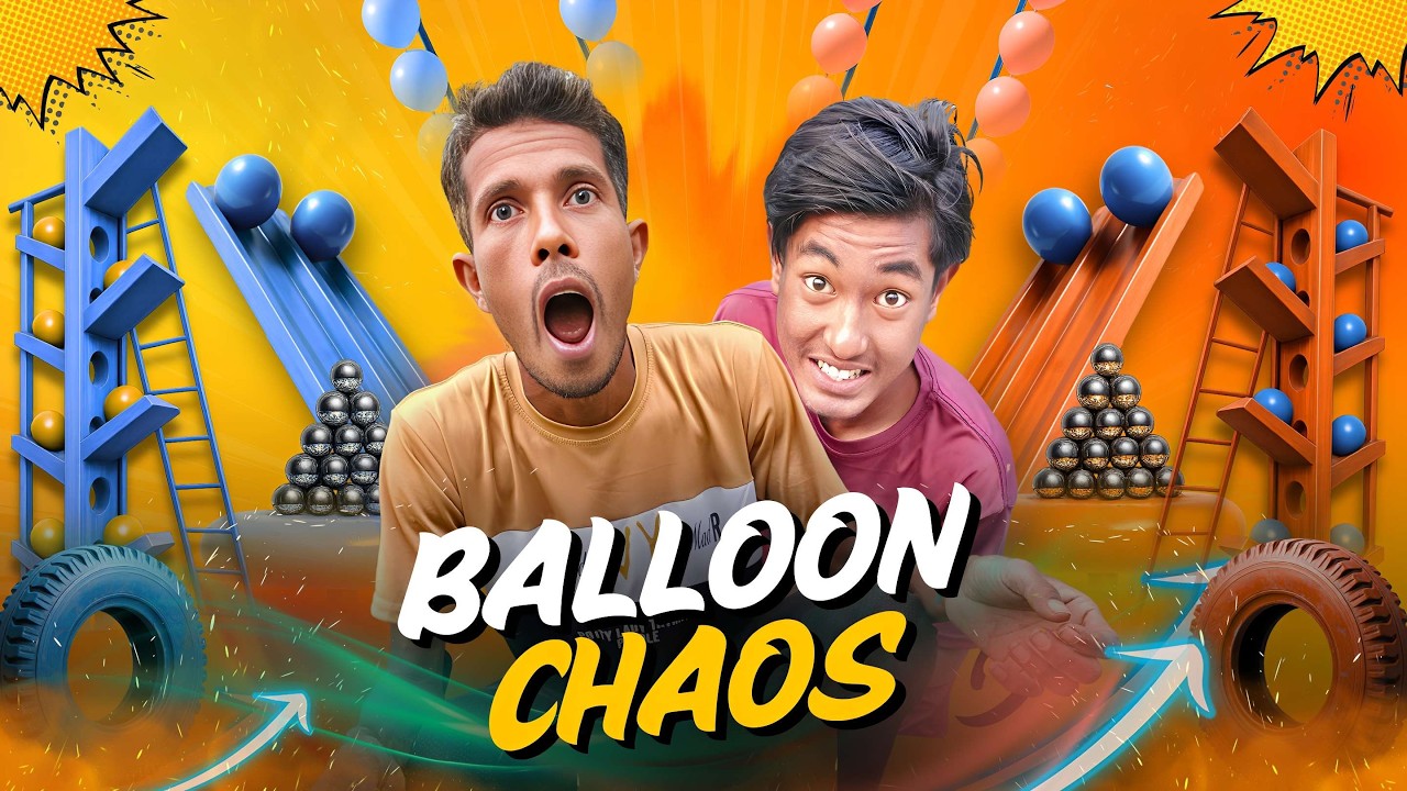 Balloon Chaos 💥 Balloon Obstacle Challenge Goes Wild 😬 ChallengeKings