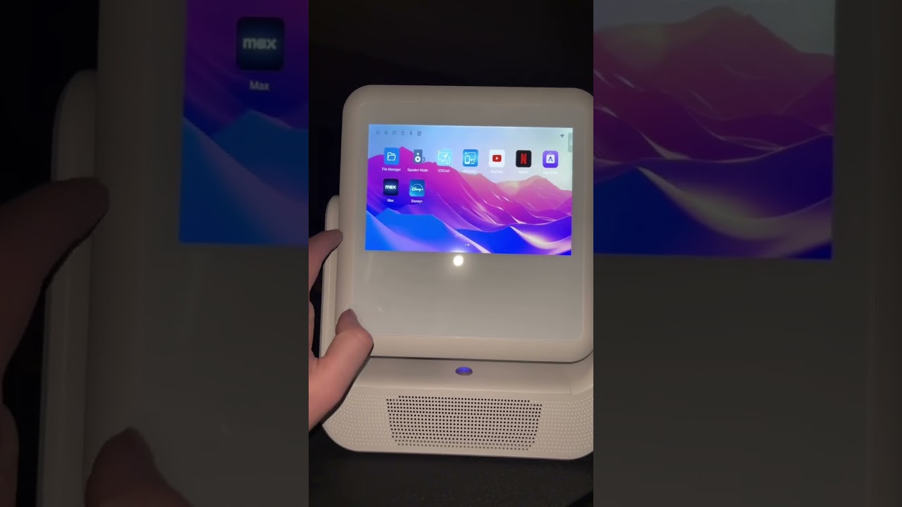 Game changer alert! 🚀 This **A2 Pro Dual Screen Projector Tablet** is a 4K projector, Android