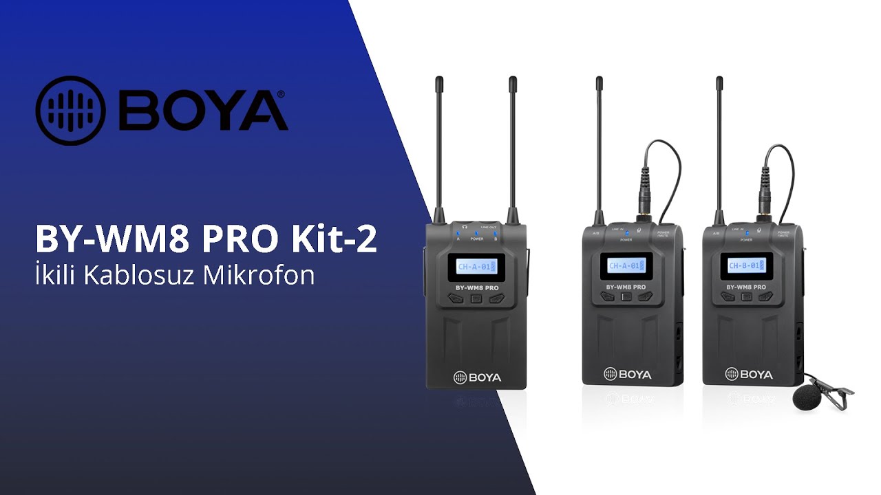 Boya BY-WM8 Pro Kit-2 Pro. İkili Kablosuz Mikrofon İnceleme