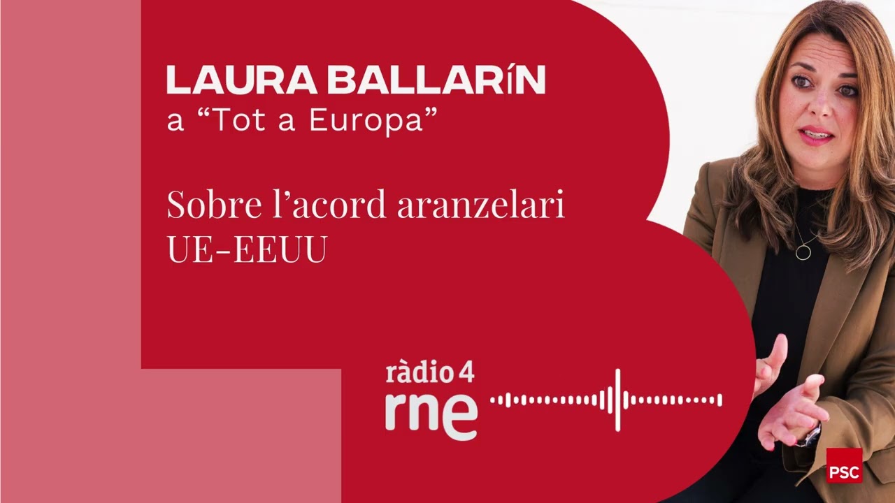 Laura Ballarín parla a Ràdio sobre la guerra comercial amb Trump.