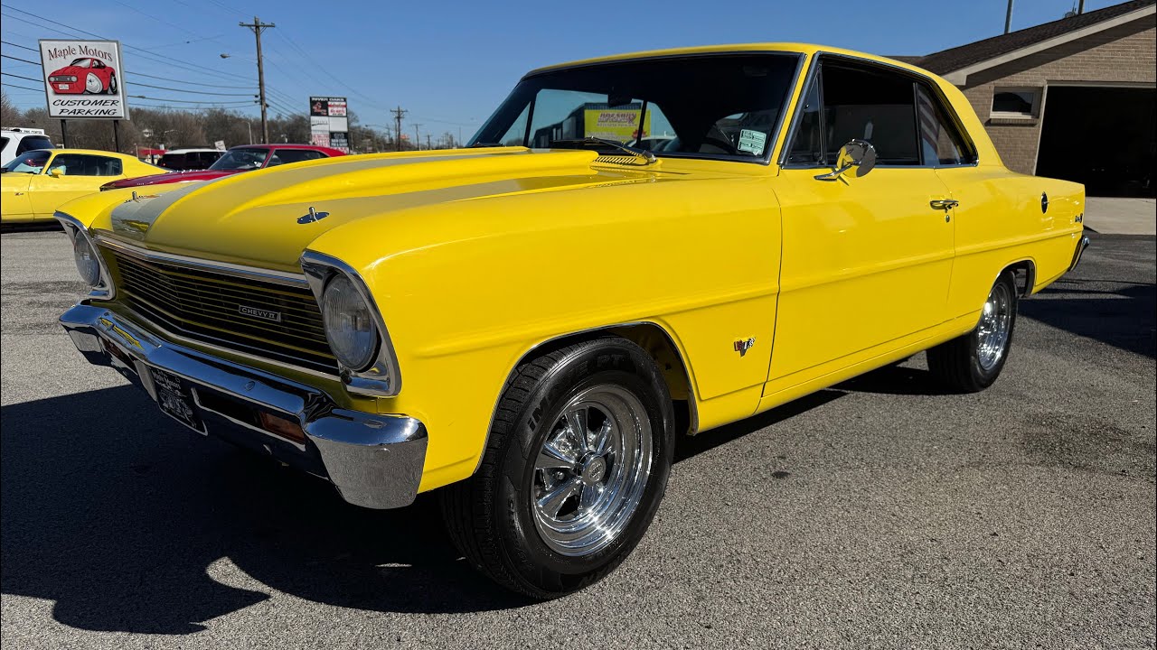 Тест-драйв Chevrolet Nova 1966 года. ПРОДАНО за 37 900 долларов. Maple Motors #3401, маслкары.