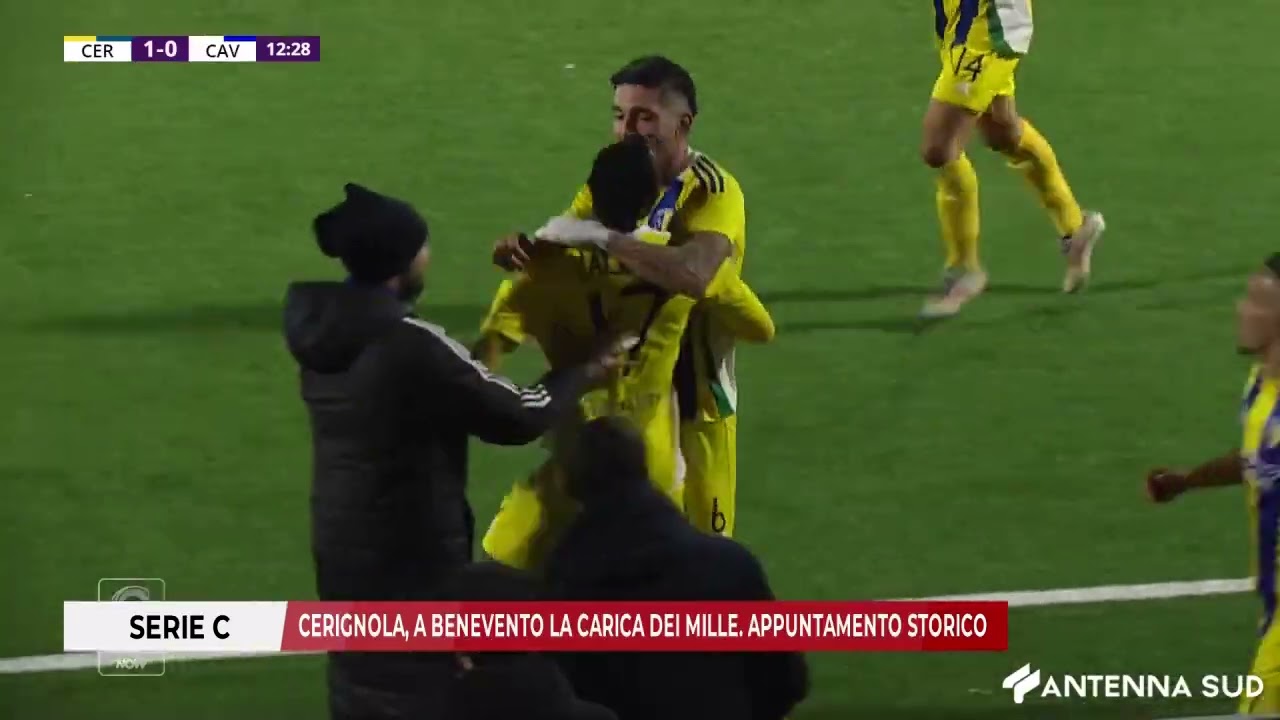 29 NOVEMBRE 2024 - SERIE C AUDACE CERIGNOLA, A BENEVENTO LA CARICA DEI MILLE