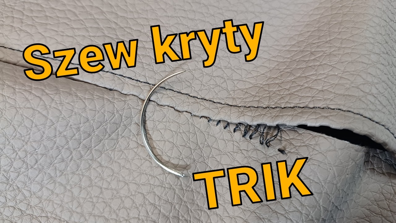 Ścieg kryty na skaju - super TRIK na r&oacute;wny i niewidoczny szew