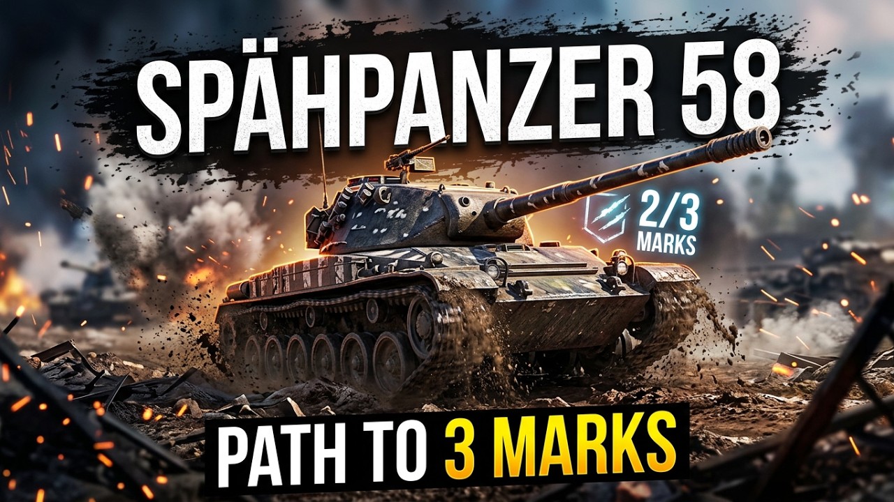 WoT: Blitz // Ніжний Spähpanzer 58 // шлях до 3 відміток