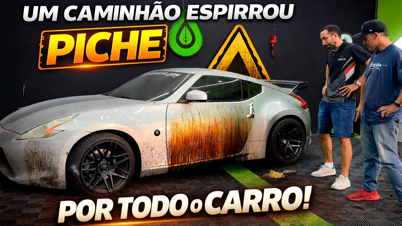 O NISSAN 370Z TOMOU UM BANHO DE PICHE I Aprenda Como Remover!