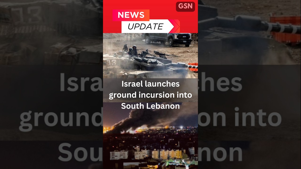 Israel launches 'ground invasion' of Lebanon | Ground operation against Hezbollah | #israel #news